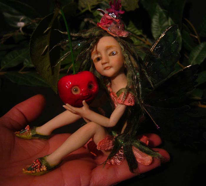 Ooak Fairy Fae Licia and little Sisters